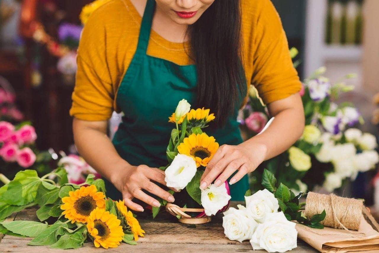 Individual flower bouquets from the floristry studio